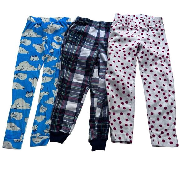 Girls' Fleece Pajama Pant Bundle - Size 6/7 - 3 Pairs - Picture 1 of 7